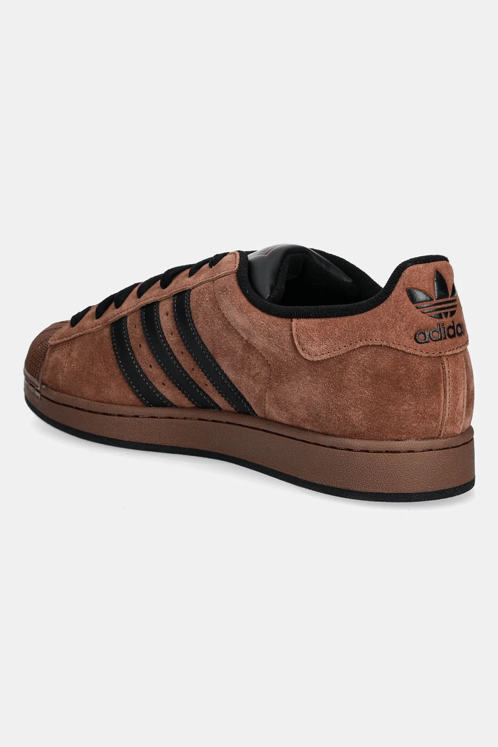 Παπούτσια Σουέτ sneakers adidas Originals Superstar II IH9318 καφέ