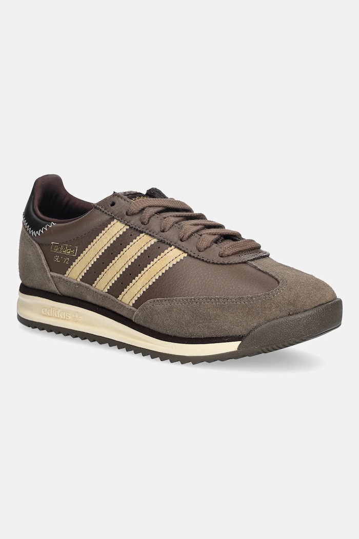 Δερμάτινα sneakers adidas Originals SL 72 RS λείο δέρμα καφέ KJ1661