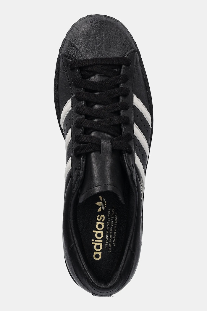 Шкіряні кросівки adidas Originals Superstar Vintage чорний KJ1712