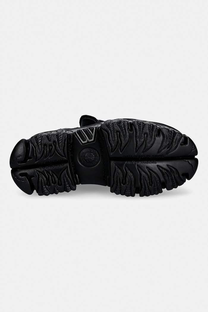Δερμάτινα sneakers New Rock ITALI NEGRO, NOMADA NEGRO M.106.S71 μαύρο