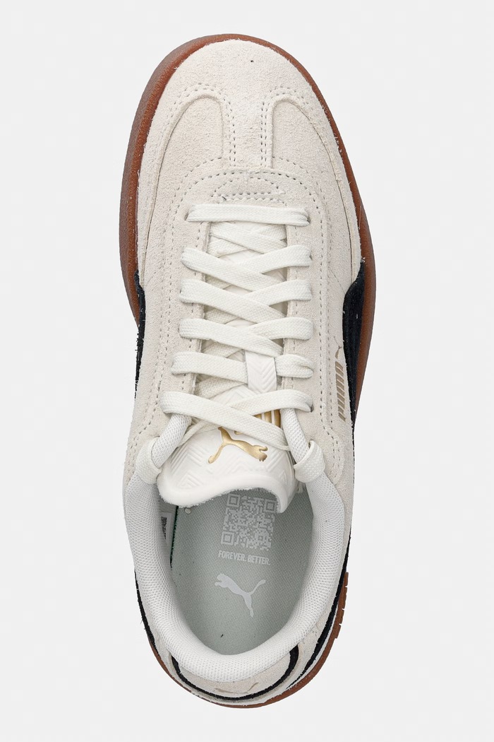 Puma sneakers din piele intoarsă Club II Era Suede bej 400717