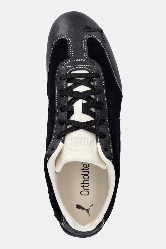 Puma sneakersy skórzane Speedcat Icons czarny 406226