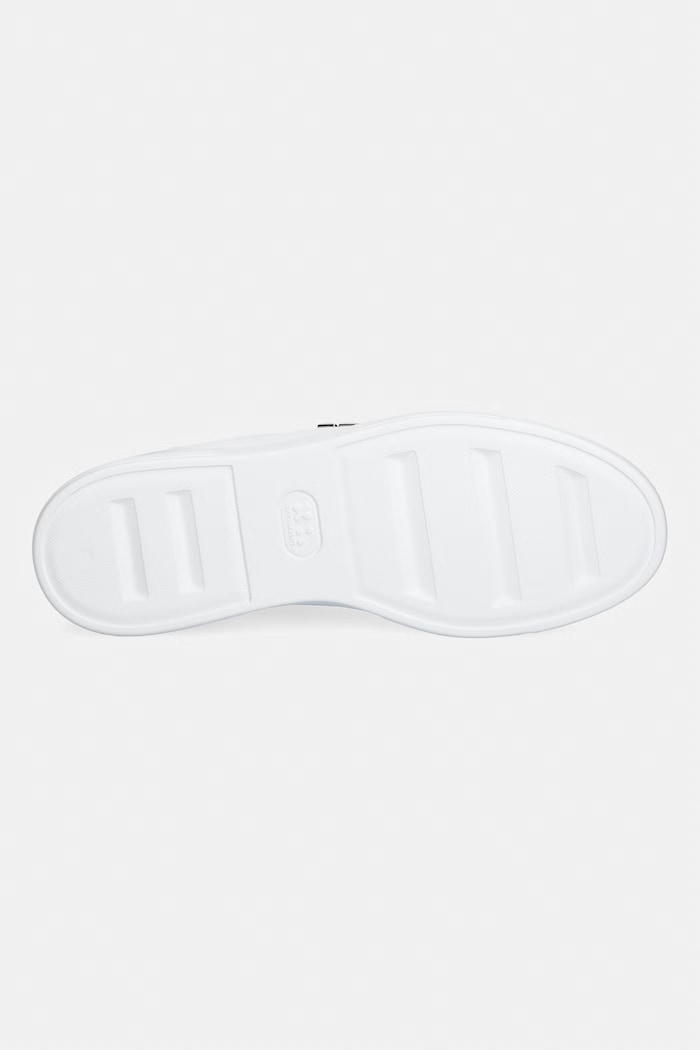 Philipp Plein sneakersy skórzane Leather Lo-Top Hexagon USC0379.PLE075N.01 biały