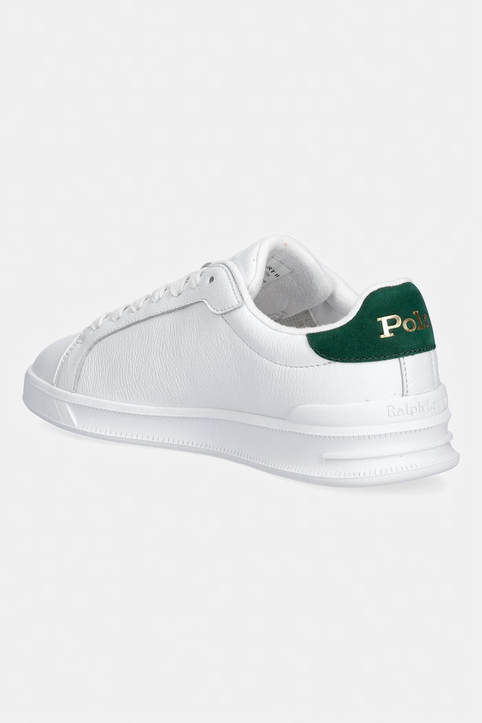 Παπούτσια Polo Ralph Lauren Hrt Crt II αθλητικά δερμάτινα 809P10044001.100 λευκό