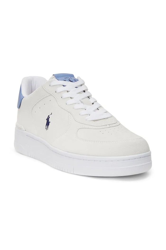 Semišové tenisky Polo Ralph Lauren Masters Crt 809965086001.100 biela SS26