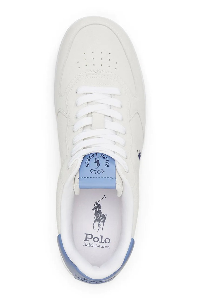 Semišové tenisky Polo Ralph Lauren Masters Crt biela 809965086001.100