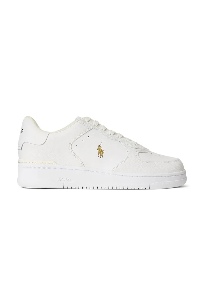 polo Ralph Lauren Masters Crt sneakers din piele alb 809967888001.100