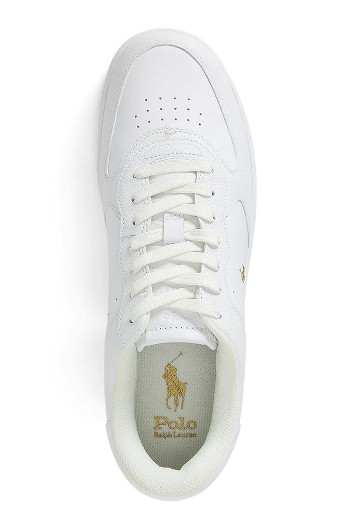 Încălțăminte polo Ralph Lauren Masters Crt sneakers din piele 809967888001.100 alb