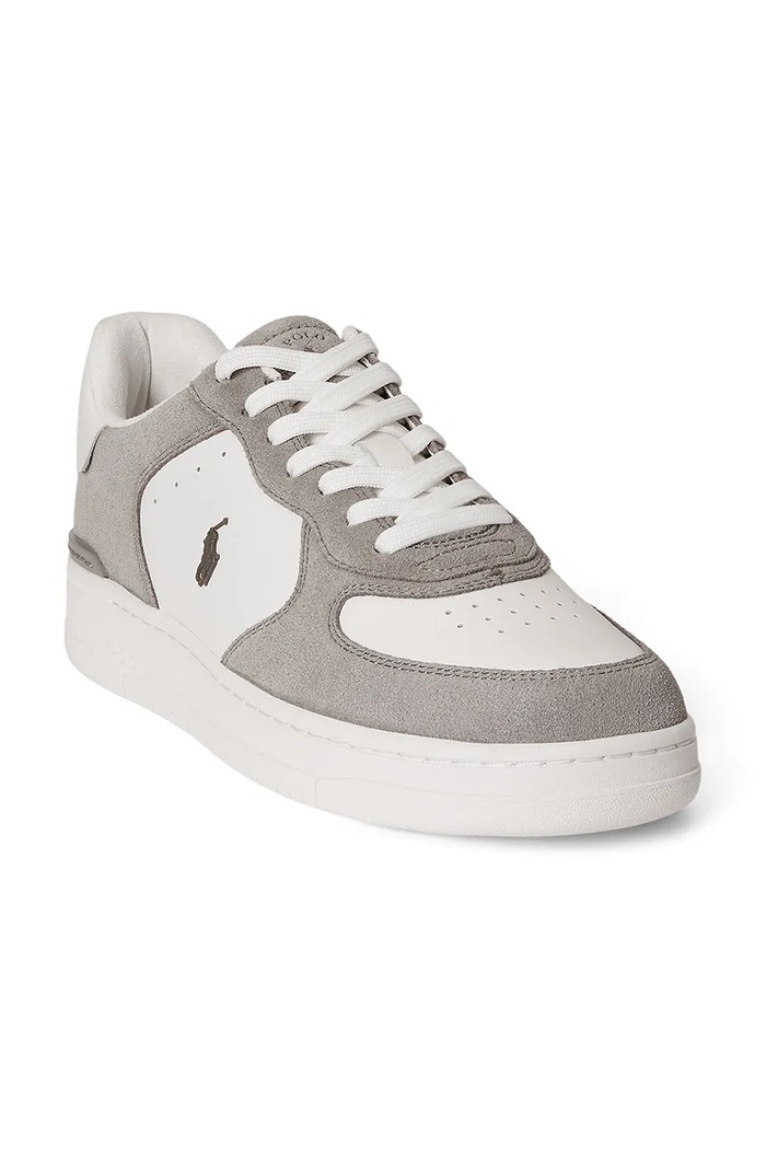 Polo Ralph Lauren Masters Crt kožené tenisky 809P07174002.020 sivá SS26