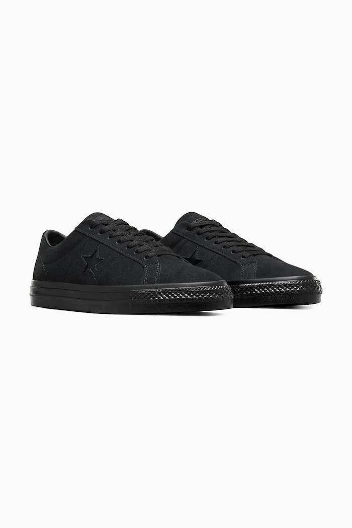 Teniske iz semiša Converse One Star Pro A05320C črna SS26