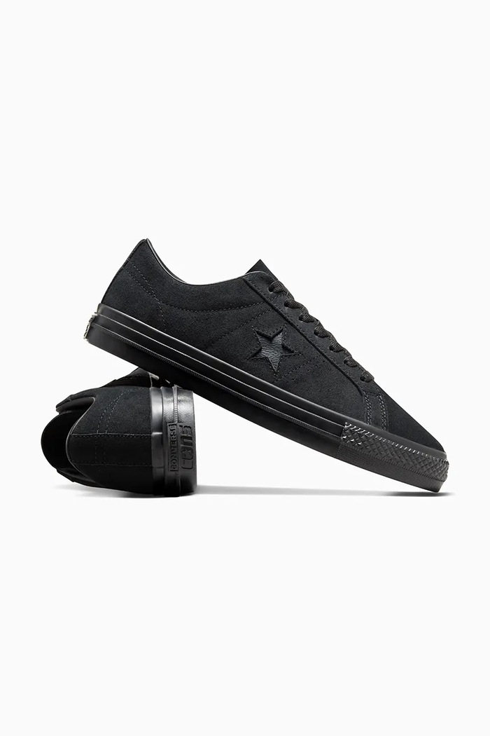 Teniske iz semiša Converse One Star Pro črna A05320C
