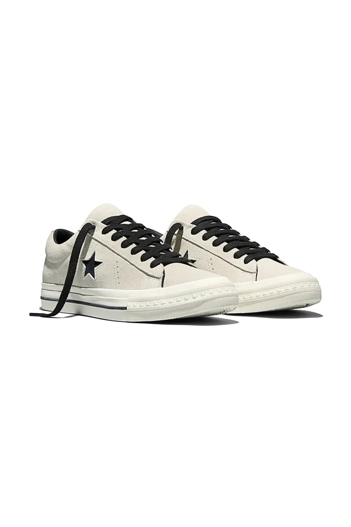 Converse teniși din piele întoarsă One Star 95 A16028C bej SS26