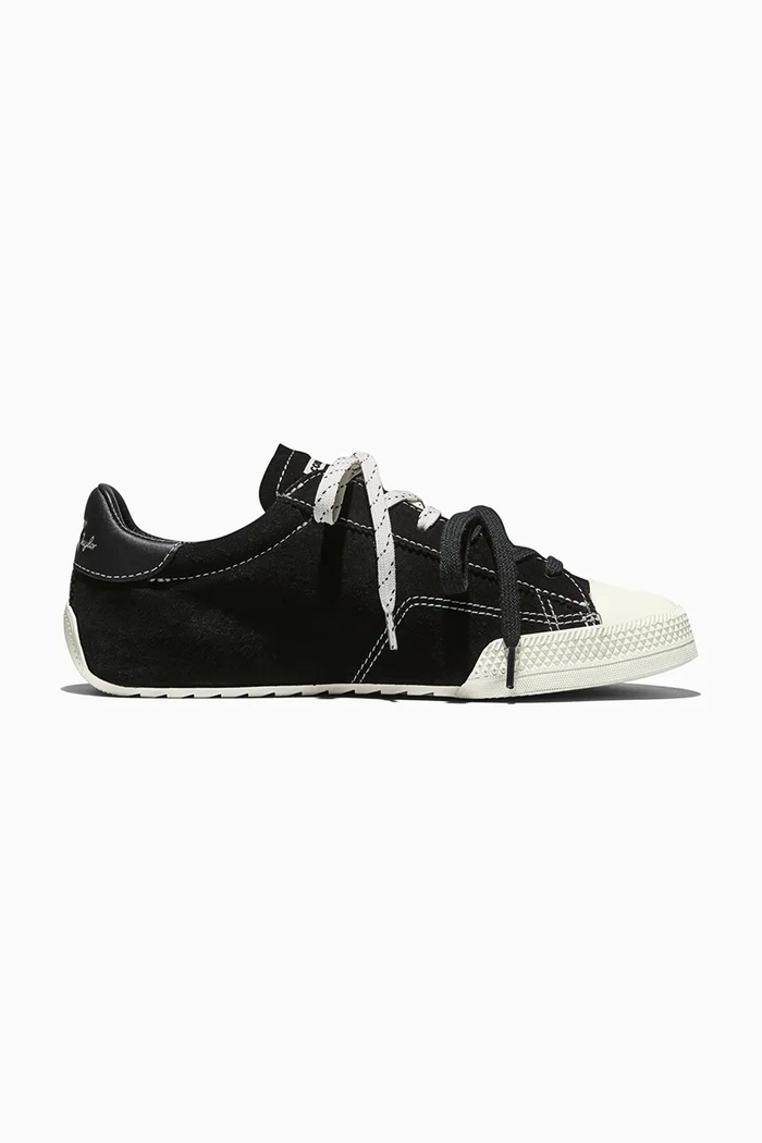 Converse teniși din piele întoarsă Chuck Taylor Lo plată negru A16123C