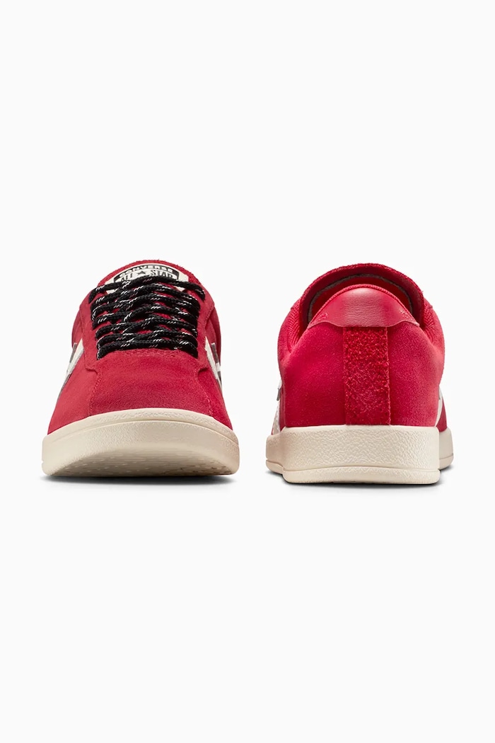 Încălțăminte Converse sneakers din piele întoarsă All Star Classic Trainer A17503C rosu