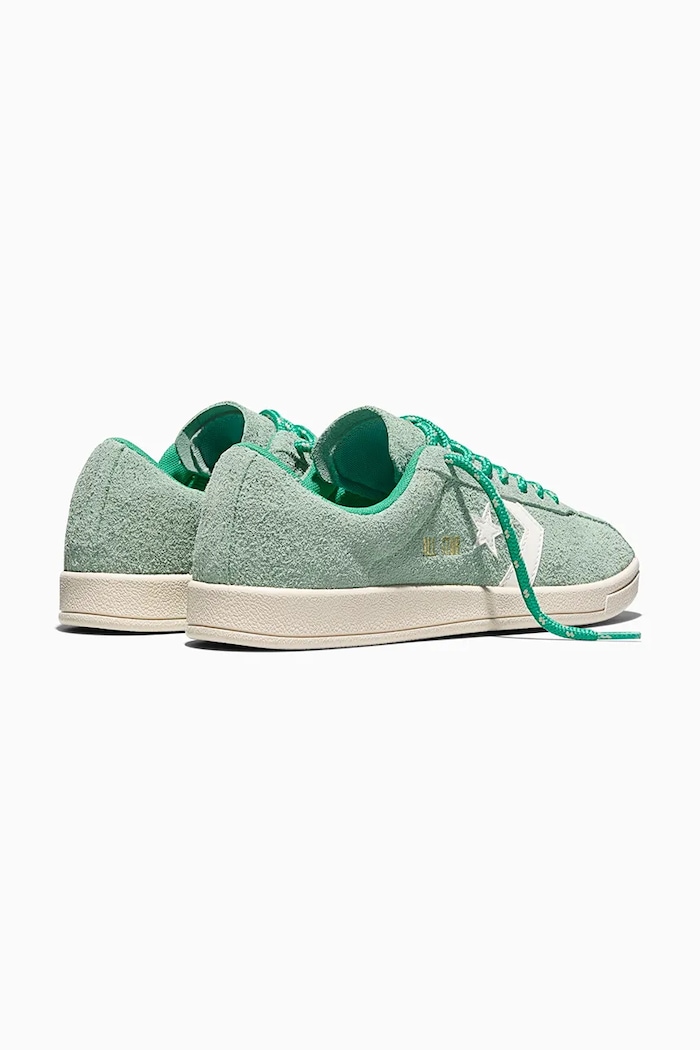 Încălțăminte Converse sneakers din piele întoarsă All Star Classic Trainer A17758C turcoaz