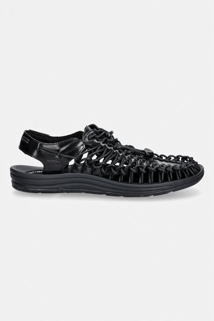 Keen Uneek Leather sandale cu degetele acoperite 1032097 negru SS26
