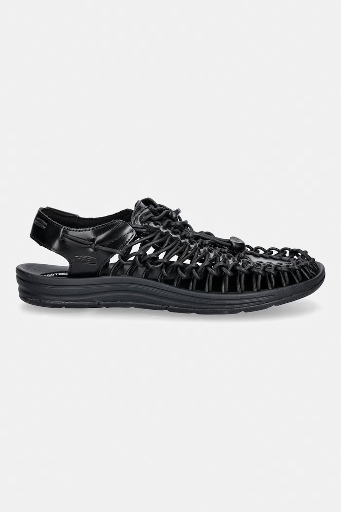Keen Uneek Leather sandale cu degetele acoperite 1032097 negru SS26