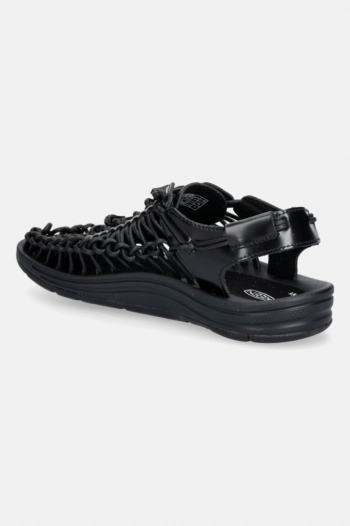Încălțăminte Keen Uneek Leather sandale cu degetele acoperite 1032097 negru