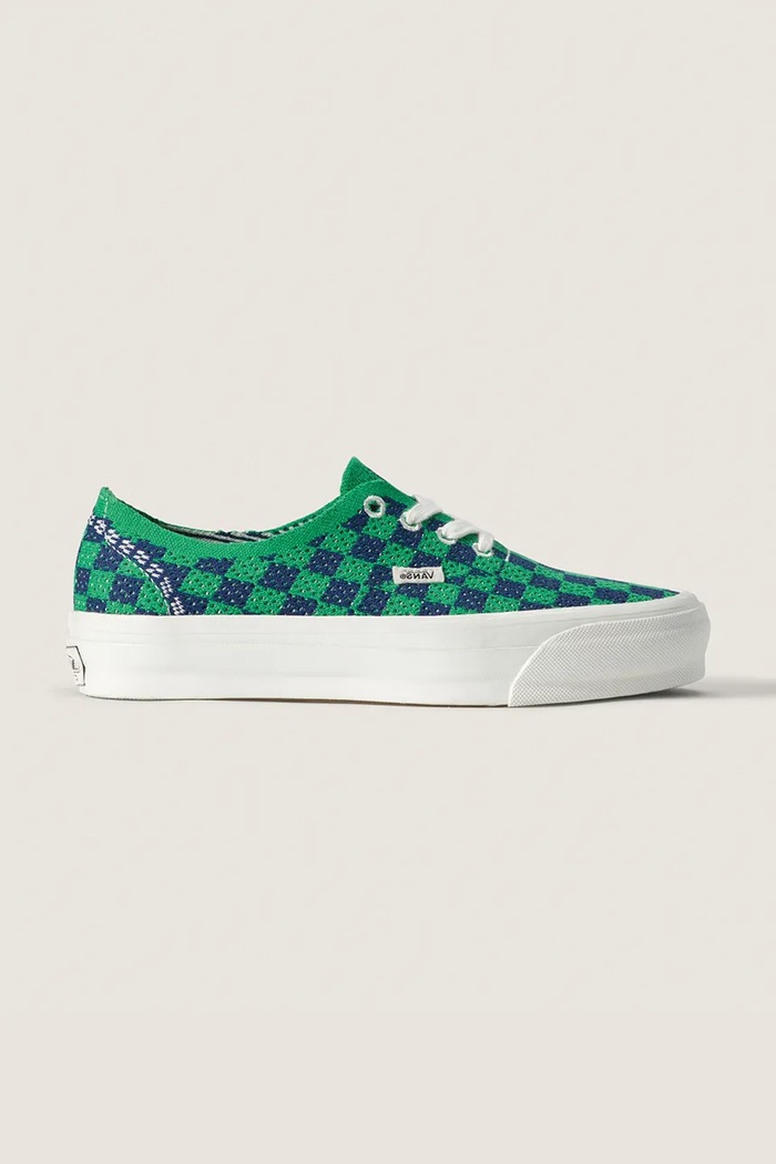 Vans LX Premium Authentic 44 EK Checkerboard tenisky zelená VN000EJC5W31
