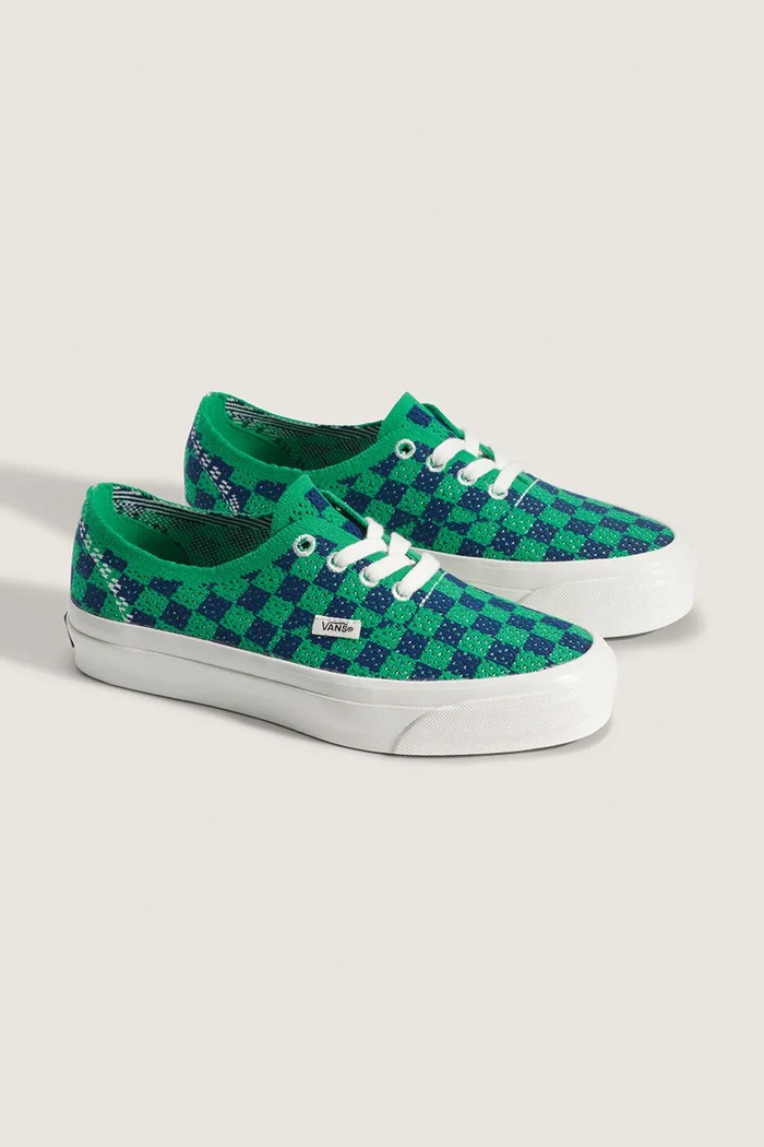Vans LX Premium Authentic 44 EK Checkerboard tenisky VN000EJC5W31 zelená SS26