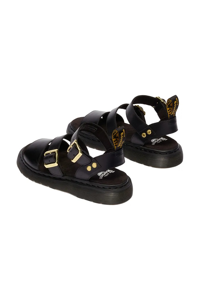 Obuv Dr. Martens sandále rimanky kožené Gryphon DM42329001 čierna