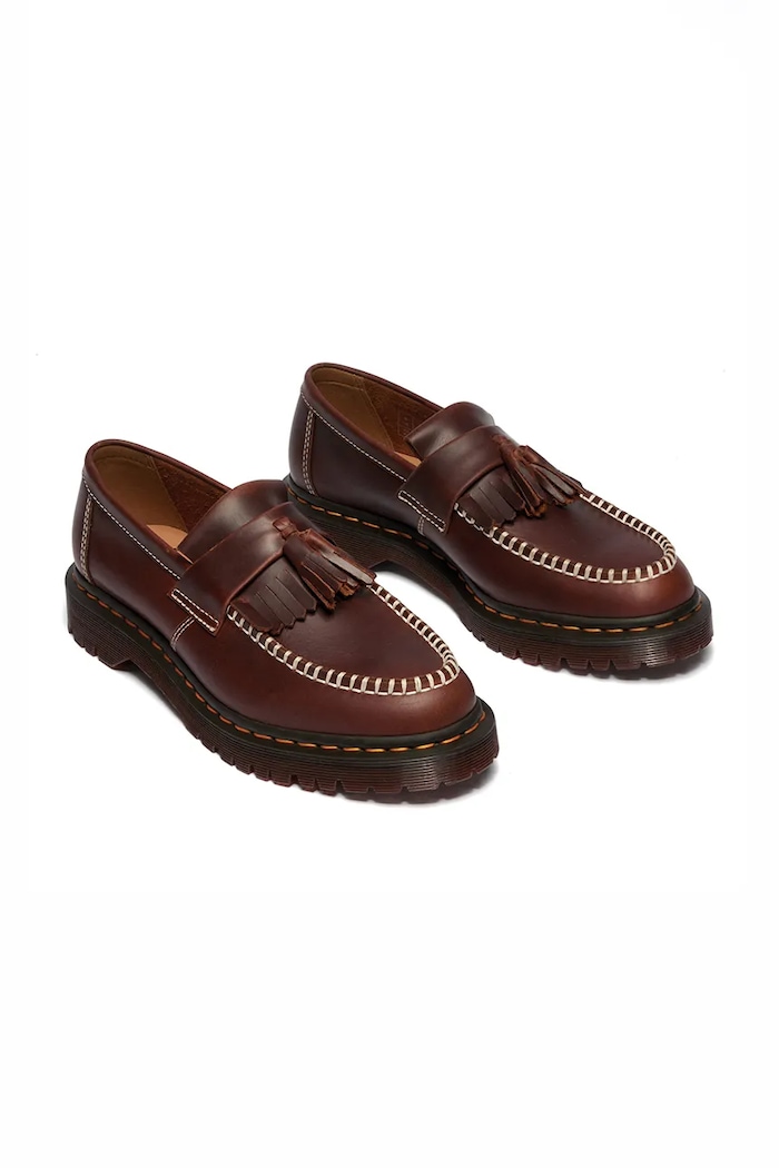 Dr. Martens mocasini din piele Adrian Ben Tassel Loafer DM42849200 maro SS26