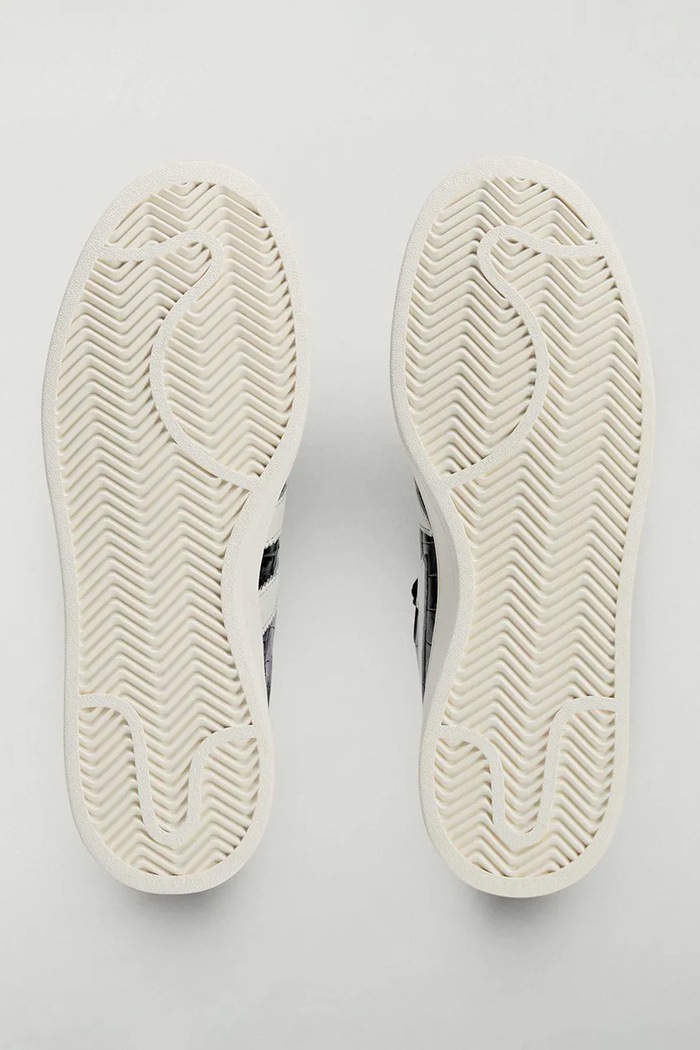 Kožne tenisice adidas Originals x BAPE KJ8851 crna