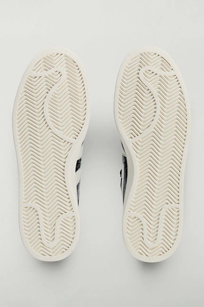 Kožne tenisice adidas Originals x BAPE KJ8851 crna