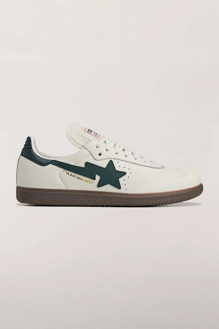 adidas Originals x BAPE leather sneakers grain leather beige KJ8852