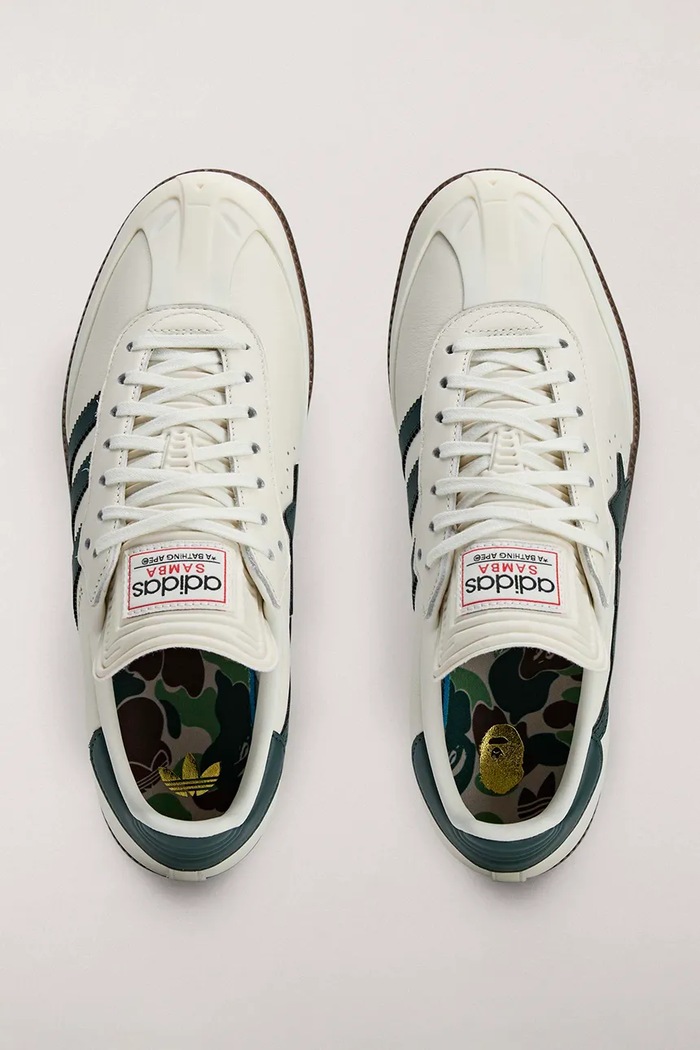 adidas Originals x BAPE leather sneakers beige KJ8852