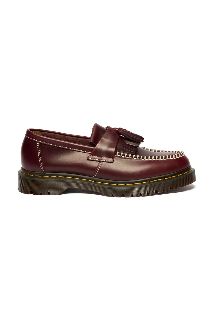 Dr. Martens Adrian Ben Tassel Loafer loafersy skórzane bordowy DM42849600