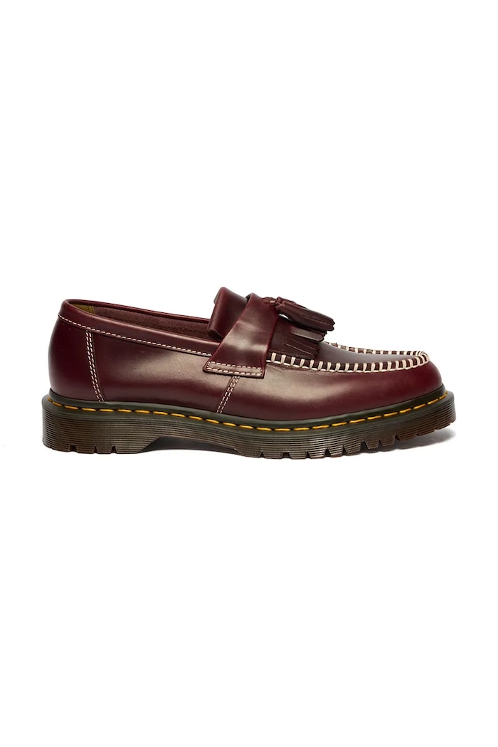 Dr. Martens Adrian Ben Tassel Loafer loafersy skórzane bordowy DM42849600
