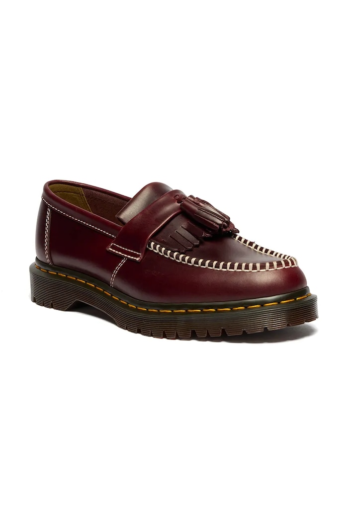 Dr. Martens Adrian Ben Tassel Loafer loafersy skórzane DM42849600 bordowy SS26