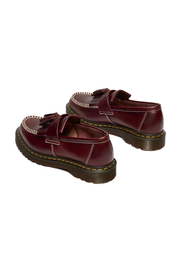Dr. Martens Adrian Ben Tassel Loafer loafersy skórzane bordowy DM42849600