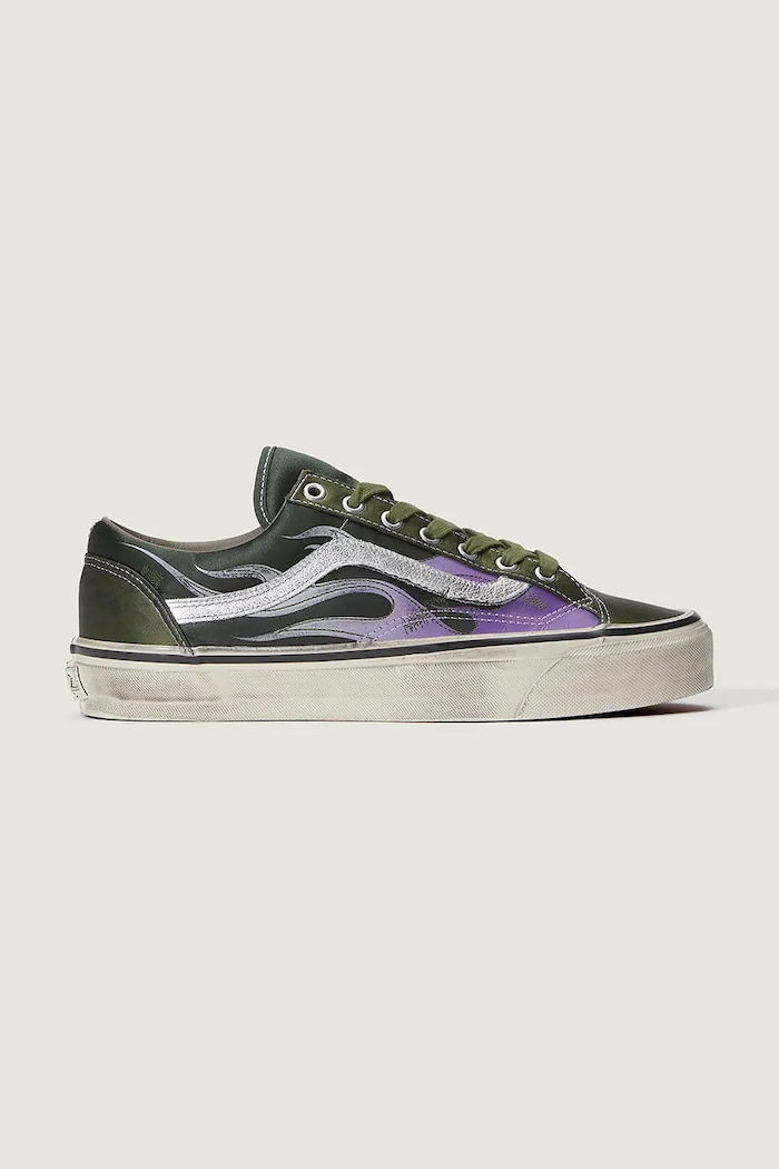 Vans LX Old Skool 36 teniși pentru femei scurți verde VN000D9RGRK1