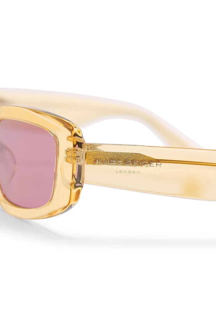Kurt Geiger London okulary przeciwsłoneczne damskie Kensington żółty 5509193679