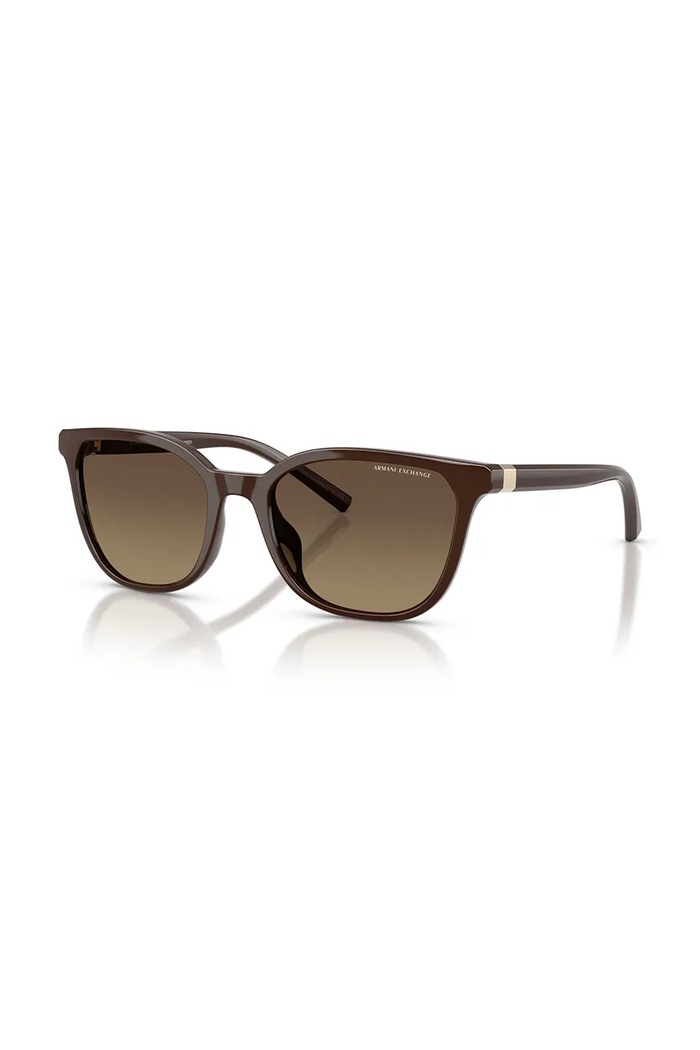 Armani Exchange okulary przeciwsłoneczne damskie 0AX4168SU brązowy SS26