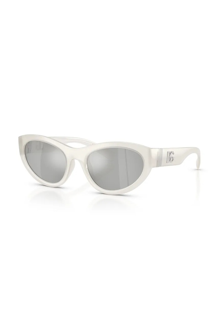 Dolce & Gabbana okulary przeciwsłoneczne kocie oczy damskie biały 0DG6207
