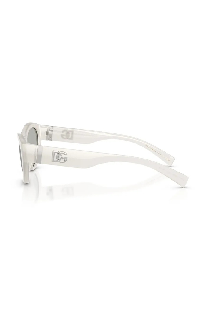 Akcesoria Dolce & Gabbana okulary przeciwsłoneczne kocie oczy damskie 0DG6207 biały
