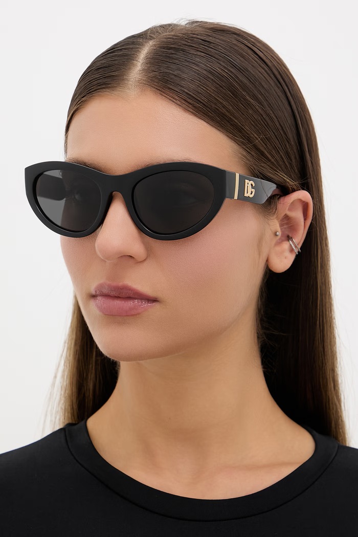 Dolce & Gabbana occhiali da sole cat eye da donna nero 0DG6207