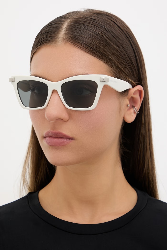 Michael Kors Slnečné okuliare typ mačacieho oka dámske biela 0MK2276U