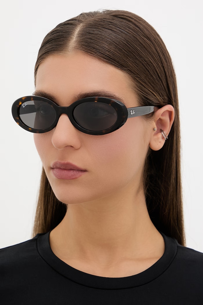 Ray-Ban occhiali da sole da donna a tinta unita marrone 0RB2223