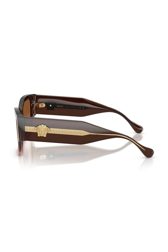 Akcesoria Versace okulary przeciwsłoneczne kocie oczy damskie 0VE4509U brązowy