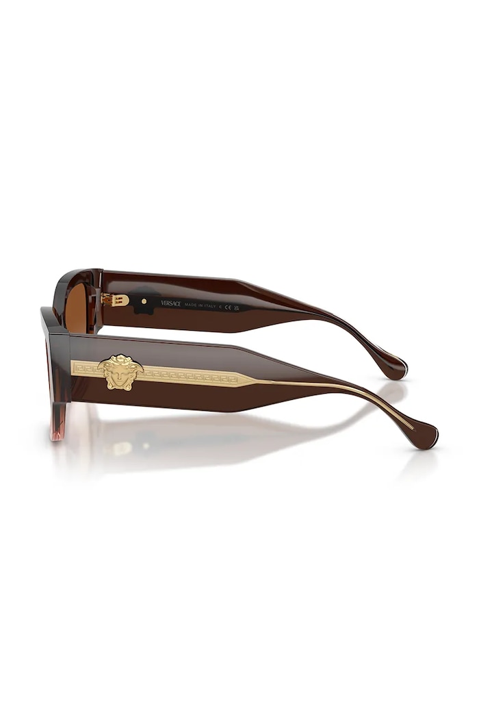 Akcesoria Versace okulary przeciwsłoneczne kocie oczy damskie 0VE4509U brązowy