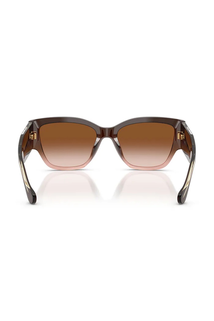 Versace okulary przeciwsłoneczne kocie oczy damskie brązowy 0VE4509U