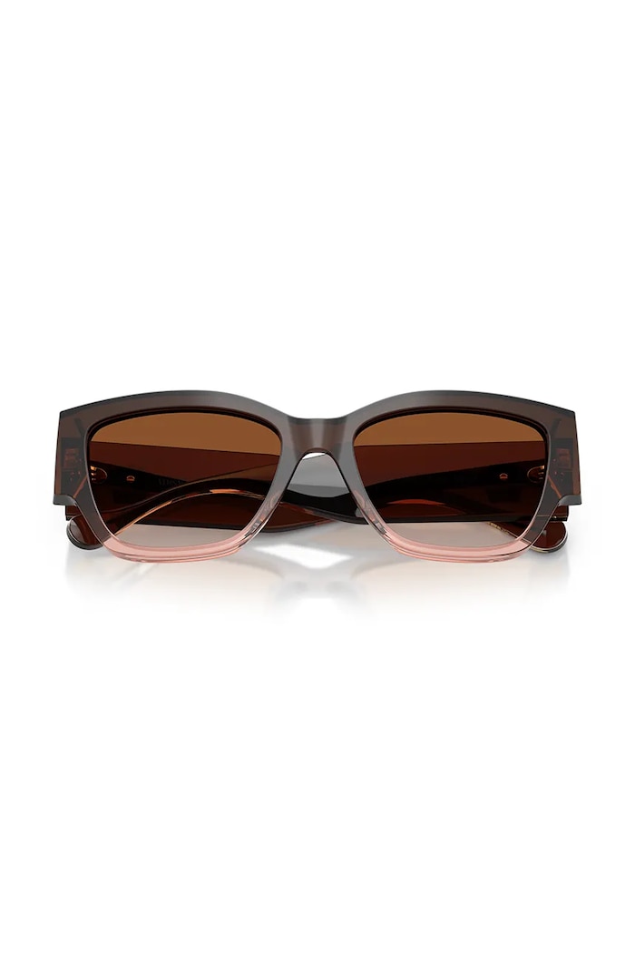 Versace okulary przeciwsłoneczne kocie oczy damskie 0VE4509U brązowy