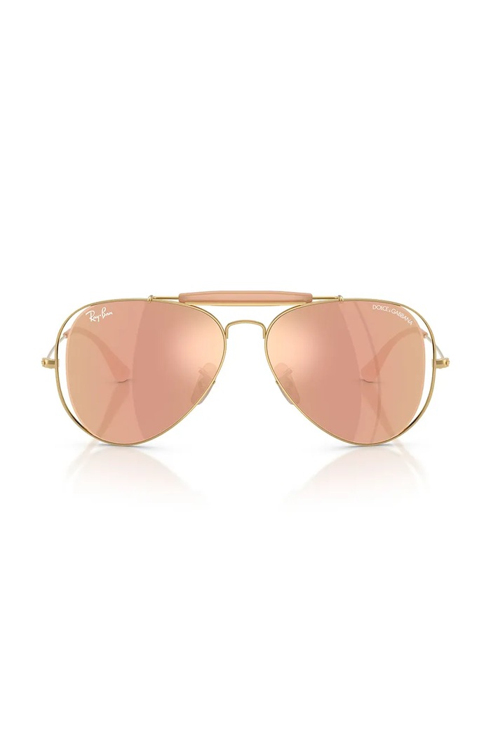 Ray-Ban sončna očala aviator ženska RAY-BAN X DOLCE&GABBANA 0RB3029M oranžna SS26