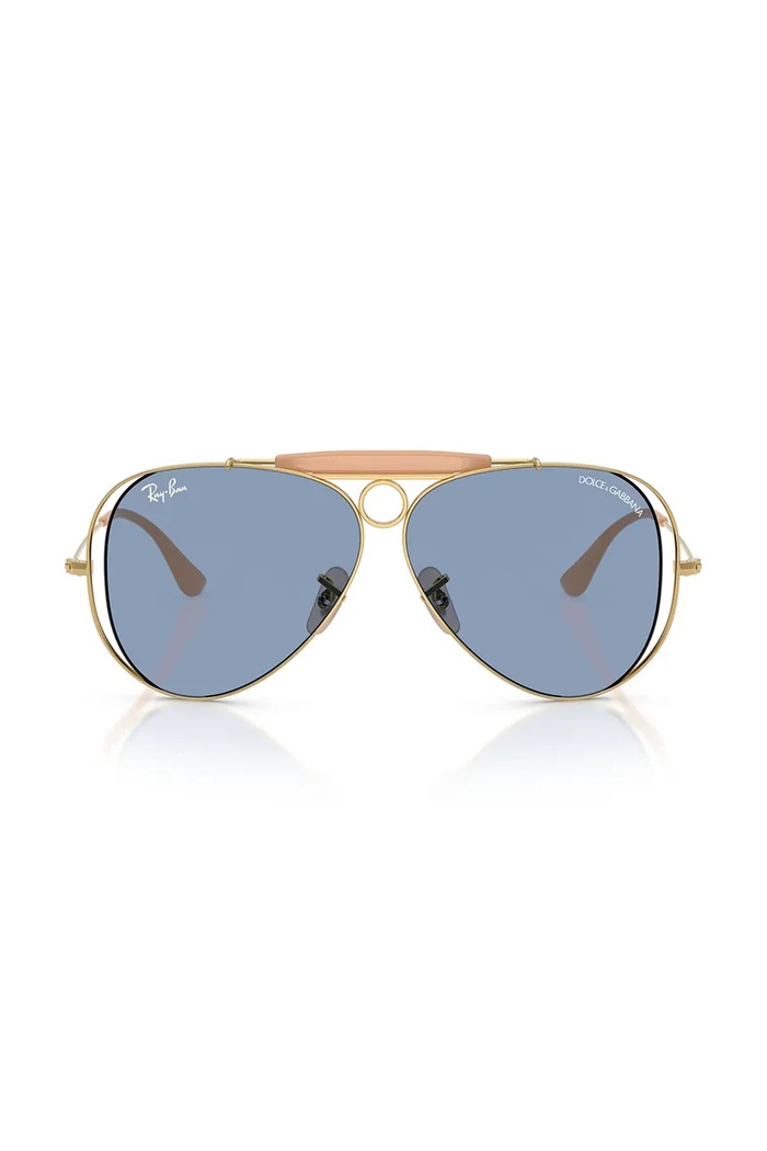 Akcesoria Ray-Ban okulary przeciwsłoneczne damskie RAY-BAN X DOLCE&GABBANA 0RB3138M złoty
