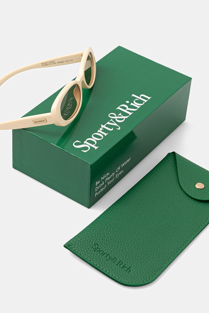 Akcesoria Sporty & Rich okulary przeciwsłoneczne damskie AC071600300CR01 beżowy