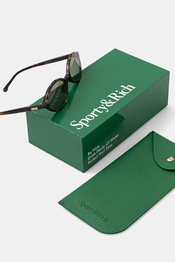 Akcesoria Sporty & Rich okulary przeciwsłoneczne damskie AC072600300BR12 brązowy